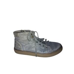 Roan by Bed Stu Distressed Blue Leather High Top Sneakers Casual Shoes Men